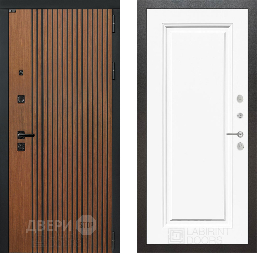Дверь Лабиринт (LABIRINT) Шторм 27 Белый (RAL-9003) в Краснознаменске