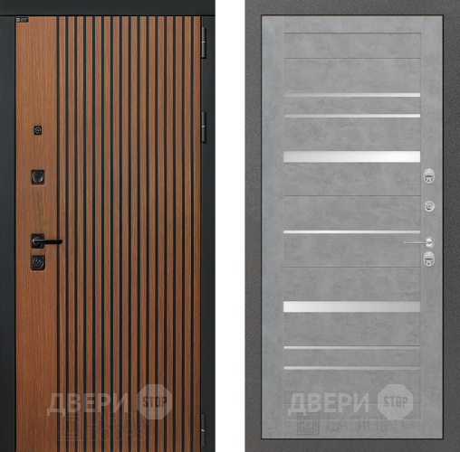Входная металлическая Дверь Лабиринт (LABIRINT) Шторм 20 Бетон светлый в Краснознаменске