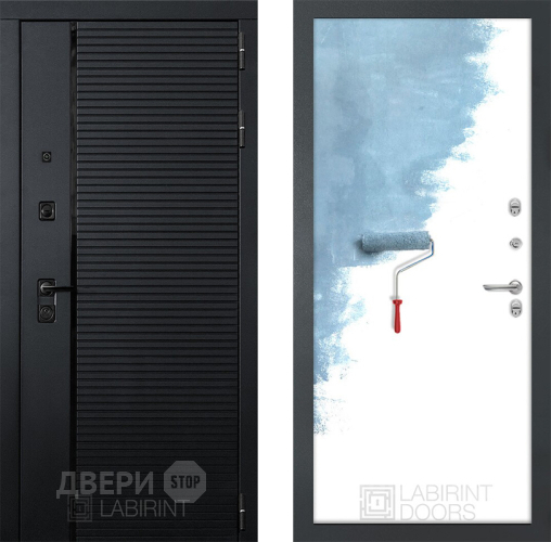 Входная металлическая Дверь Лабиринт (LABIRINT) Piano 28 Под покраску в Краснознаменске