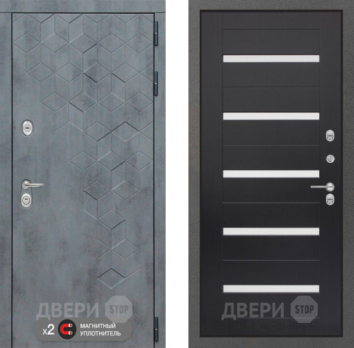 Входная металлическая Дверь Лабиринт (LABIRINT) Бетон 01 Венге в Краснознаменске