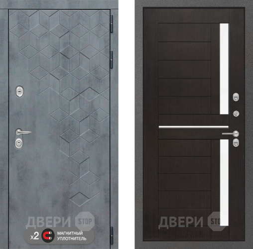 Дверь Лабиринт (LABIRINT) Бетон 02 Венге в Краснознаменске