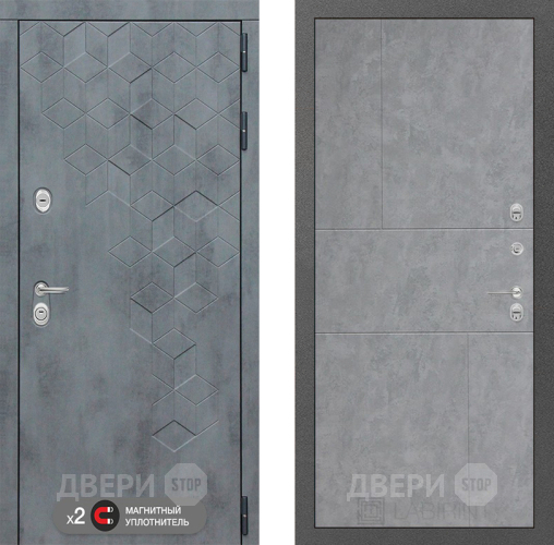 Входная металлическая Дверь Лабиринт (LABIRINT) Бетон 21 Бетон светлый в Краснознаменске