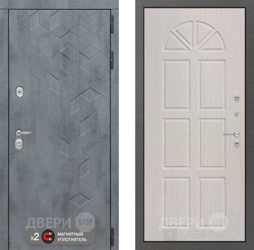 Входная металлическая Дверь Лабиринт (LABIRINT) Бетон 15 VINORIT Алмон 25 в Краснознаменске