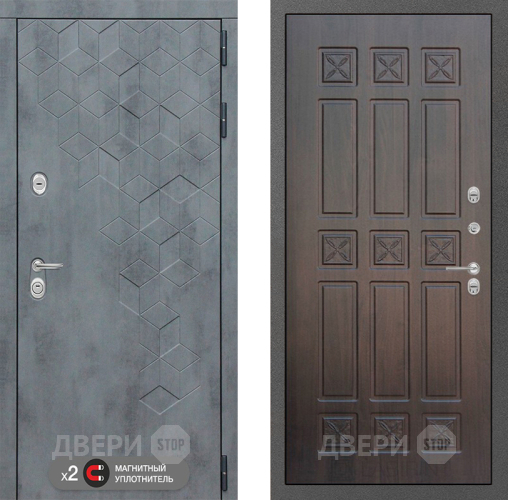 Входная металлическая Дверь Лабиринт (LABIRINT) Бетон 16 VINORIT Алмон 28 в Краснознаменске