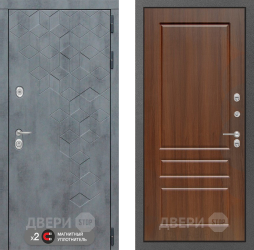 Дверь Лабиринт (LABIRINT) Бетон 03 Орех бренди в Краснознаменске