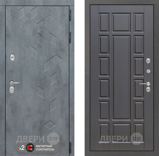 Входная металлическая Дверь Лабиринт (LABIRINT) Бетон 12 Венге в Краснознаменске