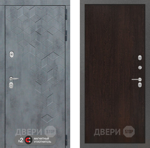 Входная металлическая Дверь Лабиринт (LABIRINT) Бетон 05 Венге в Краснознаменске