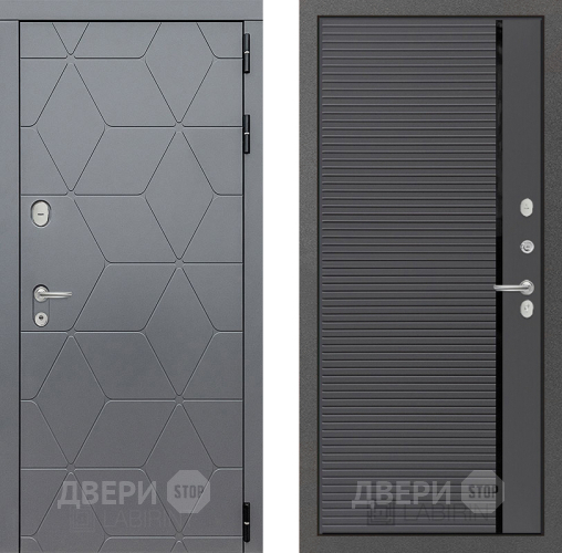 Входная металлическая Дверь Лабиринт (LABIRINT) Cosmo 22 Графит софт в Краснознаменске