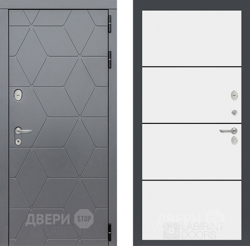 Дверь Лабиринт (LABIRINT) Cosmo 25 Белый софт в Краснознаменске