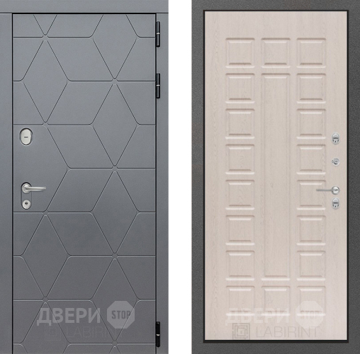 Входная металлическая Дверь Лабиринт (LABIRINT) Cosmo 04 Беленый дуб в Краснознаменске