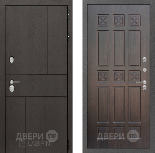 Входная металлическая Дверь Лабиринт (LABIRINT) Urban 16 VINORIT Алмон 28 в Краснознаменске