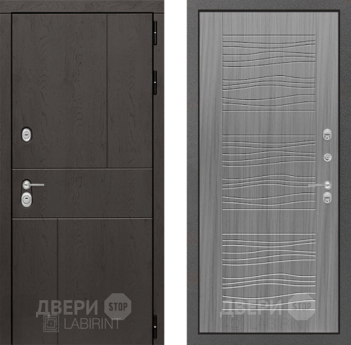 Входная металлическая Дверь Лабиринт (LABIRINT) Urban 06 Сандал грей в Краснознаменске