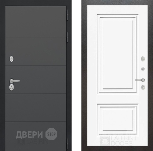 Дверь Лабиринт (LABIRINT) Art 26 Белый (RAL-9003) в Краснознаменске