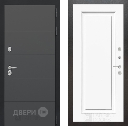 Дверь Лабиринт (LABIRINT) Art 27 Белый (RAL-9003) в Краснознаменске