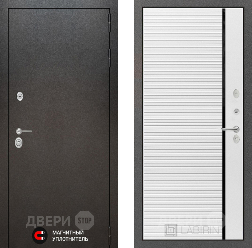 Дверь Лабиринт (LABIRINT) Silver 22 Белый софт в Краснознаменске