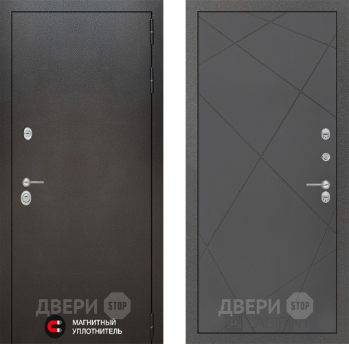 Входная металлическая Дверь Лабиринт (LABIRINT) Silver 24 Графит софт в Краснознаменске