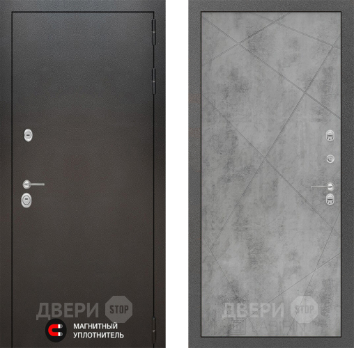 Входная металлическая Дверь Лабиринт (LABIRINT) Silver 24 Бетон светлый в Краснознаменске