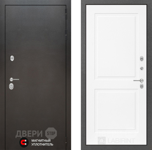 Дверь Лабиринт (LABIRINT) Silver 11 Белый софт в Краснознаменске