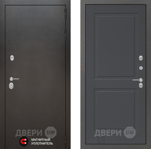 Входная металлическая Дверь Лабиринт (LABIRINT) Silver 11 Графит софт в Краснознаменске