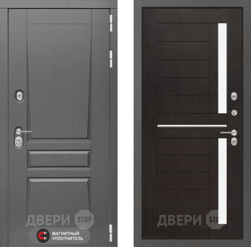 Входная металлическая Дверь Лабиринт (LABIRINT) Платинум 02 Венге в Краснознаменске
