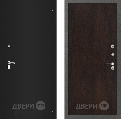 Дверь Лабиринт (LABIRINT) Classic шагрень черная 05 Венге в Краснознаменске