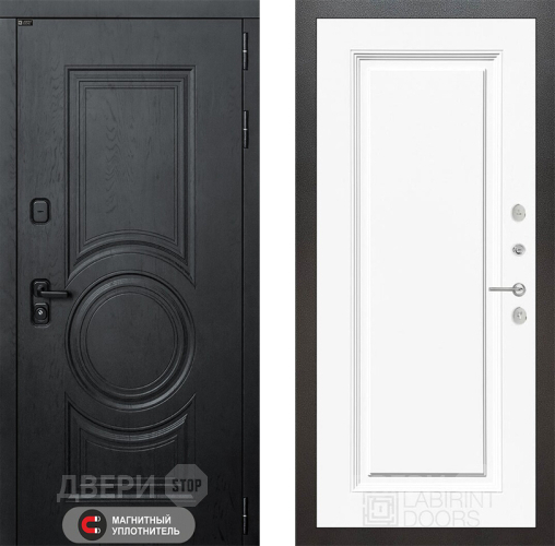 Дверь Лабиринт (LABIRINT) Гранд 27 Белый (RAL-9003) в Краснознаменске