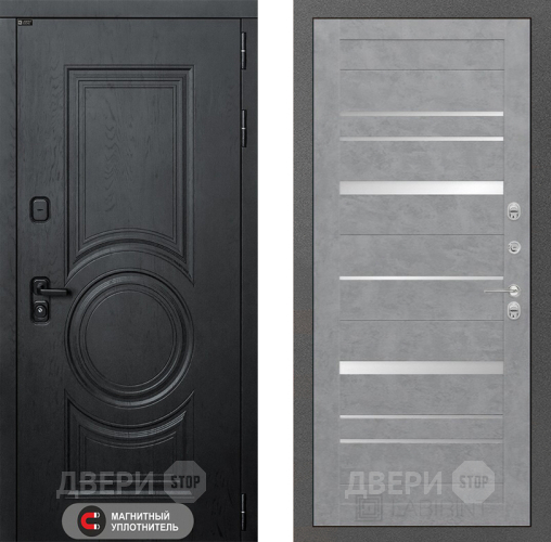 Входная металлическая Дверь Лабиринт (LABIRINT) Гранд 20 Бетон светлый в Краснознаменске