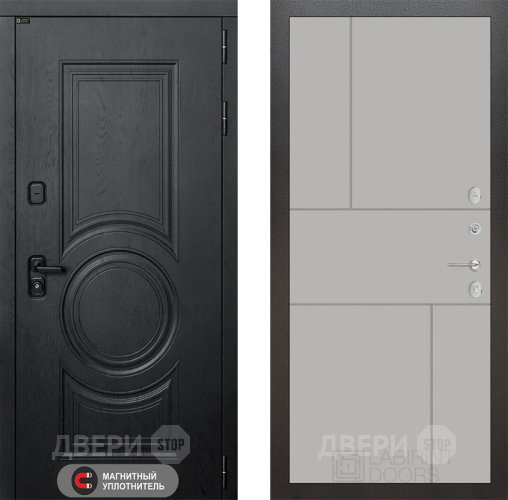 Входная металлическая Дверь Лабиринт (LABIRINT) Гранд 21 Грей софт в Краснознаменске