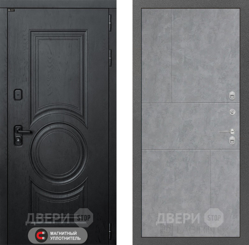 Входная металлическая Дверь Лабиринт (LABIRINT) Гранд 21 Бетон светлый в Краснознаменске