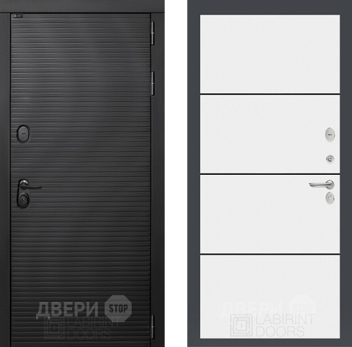 Дверь Лабиринт (LABIRINT) Вулкано 25 Белый софт в Краснознаменске