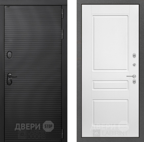 Дверь Лабиринт (LABIRINT) Вулкано 03 Белый софт в Краснознаменске