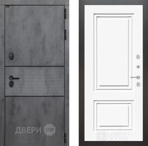 Дверь Лабиринт (LABIRINT) Инфинити 26 Белый (RAL-9003) в Краснознаменске