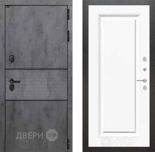 Дверь Лабиринт (LABIRINT) Инфинити 27 Белый (RAL-9003) в Краснознаменске