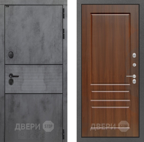Входная металлическая Дверь Лабиринт (LABIRINT) Инфинити 03 Орех бренди в Краснознаменске