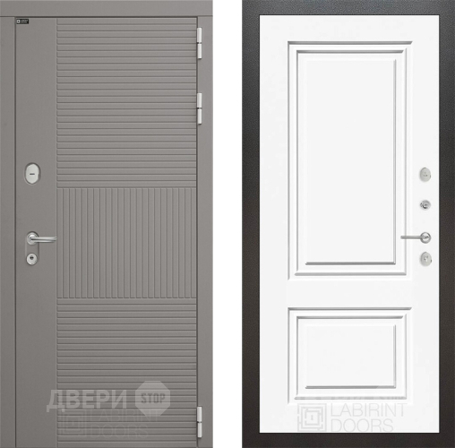 Дверь Лабиринт (LABIRINT) Формо 26 Белый (RAL-9003) в Краснознаменске