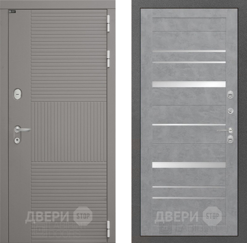 Входная металлическая Дверь Лабиринт (LABIRINT) Формо 20 Бетон светлый в Краснознаменске
