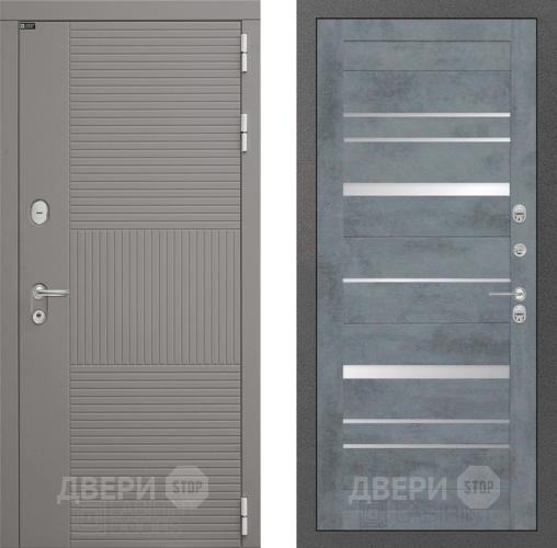 Входная металлическая Дверь Лабиринт (LABIRINT) Формо 20 Бетон темный в Краснознаменске