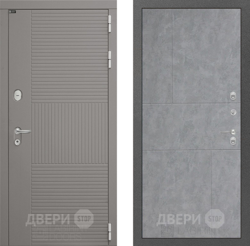 Входная металлическая Дверь Лабиринт (LABIRINT) Формо 21 Бетон светлый в Краснознаменске