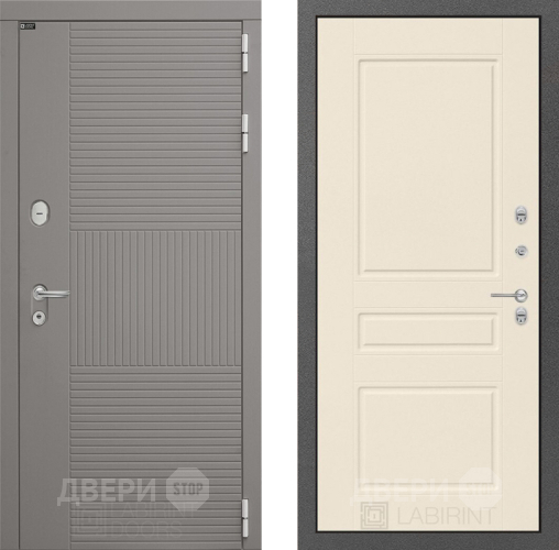 Дверь Лабиринт (LABIRINT) Формо 03 Крем софт в Краснознаменске