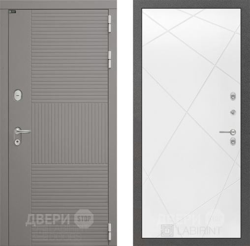 Дверь Лабиринт (LABIRINT) Формо 24 Белый софт в Краснознаменске