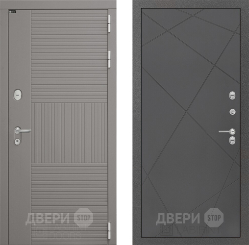 Входная металлическая Дверь Лабиринт (LABIRINT) Формо 24 Графит софт в Краснознаменске