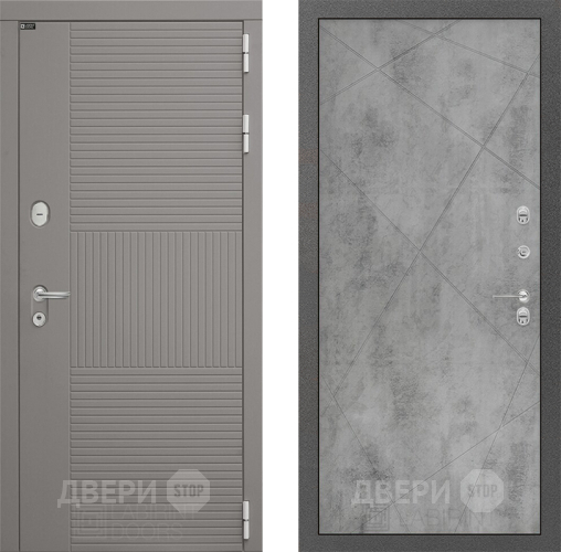 Входная металлическая Дверь Лабиринт (LABIRINT) Формо 24 Бетон светлый в Краснознаменске