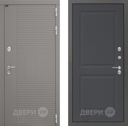 Входная металлическая Дверь Лабиринт (LABIRINT) Формо 11 Графит софт в Краснознаменске