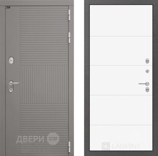 Дверь Лабиринт (LABIRINT) Формо 13 Белый софт в Краснознаменске