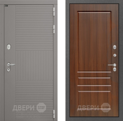Входная металлическая Дверь Лабиринт (LABIRINT) Формо 03 Орех бренди в Краснознаменске