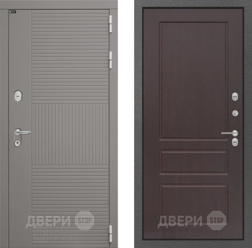 Входная металлическая Дверь Лабиринт (LABIRINT) Формо 03 Орех премиум в Краснознаменске