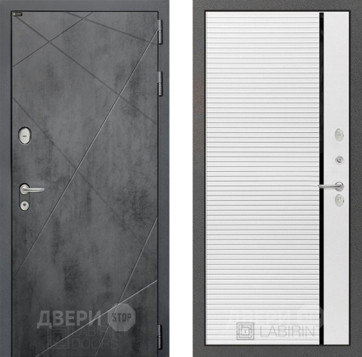 Дверь Лабиринт (LABIRINT) Лофт 22 Белый софт в Краснознаменске