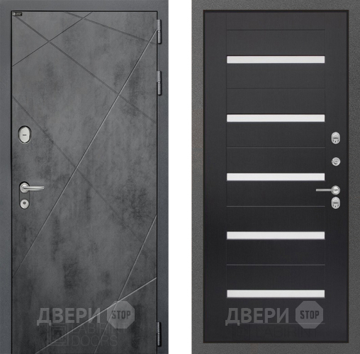 Входная металлическая Дверь Лабиринт (LABIRINT) Лофт 01 Венге в Краснознаменске