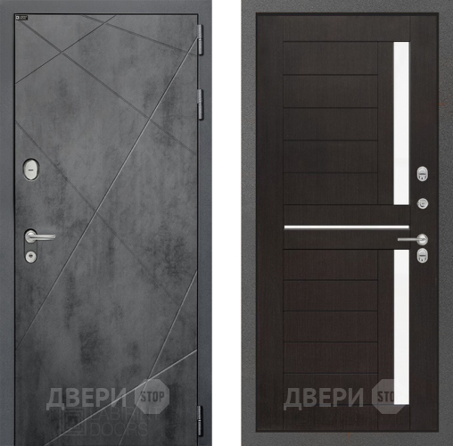 Входная металлическая Дверь Лабиринт (LABIRINT) Лофт 02 Венге в Краснознаменске