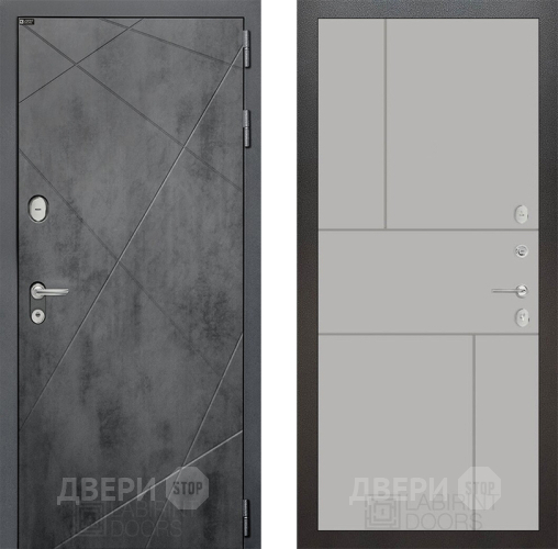 Входная металлическая Дверь Лабиринт (LABIRINT) Лофт 21 Грей софт в Краснознаменске